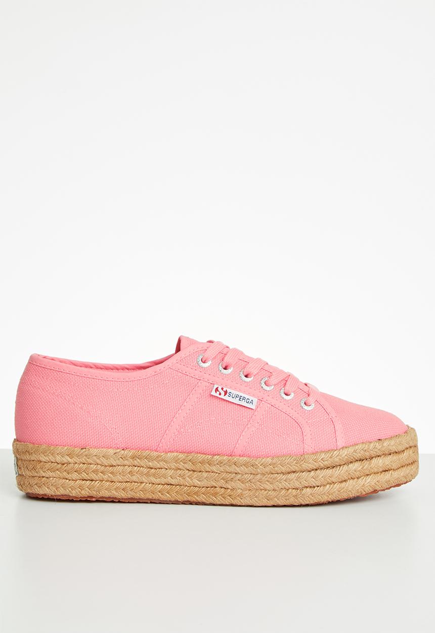 SUPERGA - 2730 Rope mid platform - pink geranium