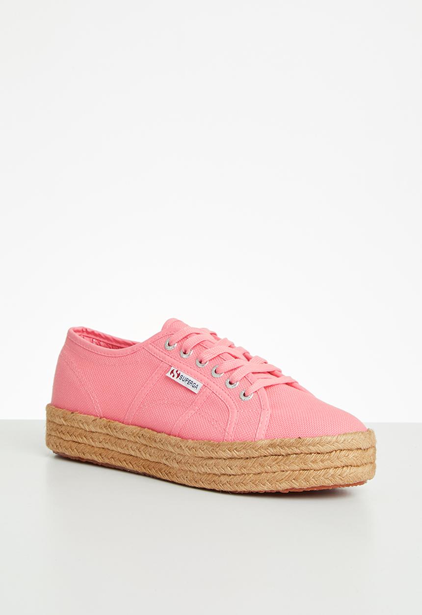 SUPERGA - 2730 Rope mid platform - pink geranium