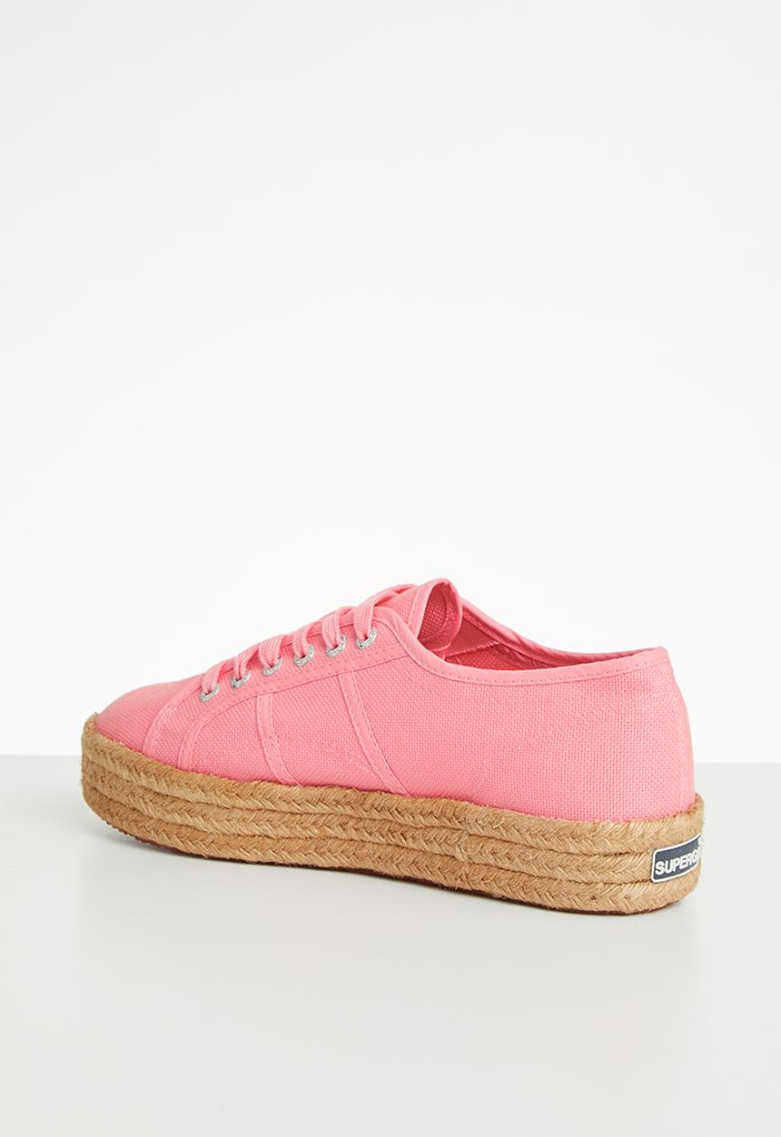 SUPERGA - 2730 Rope mid platform - pink geranium