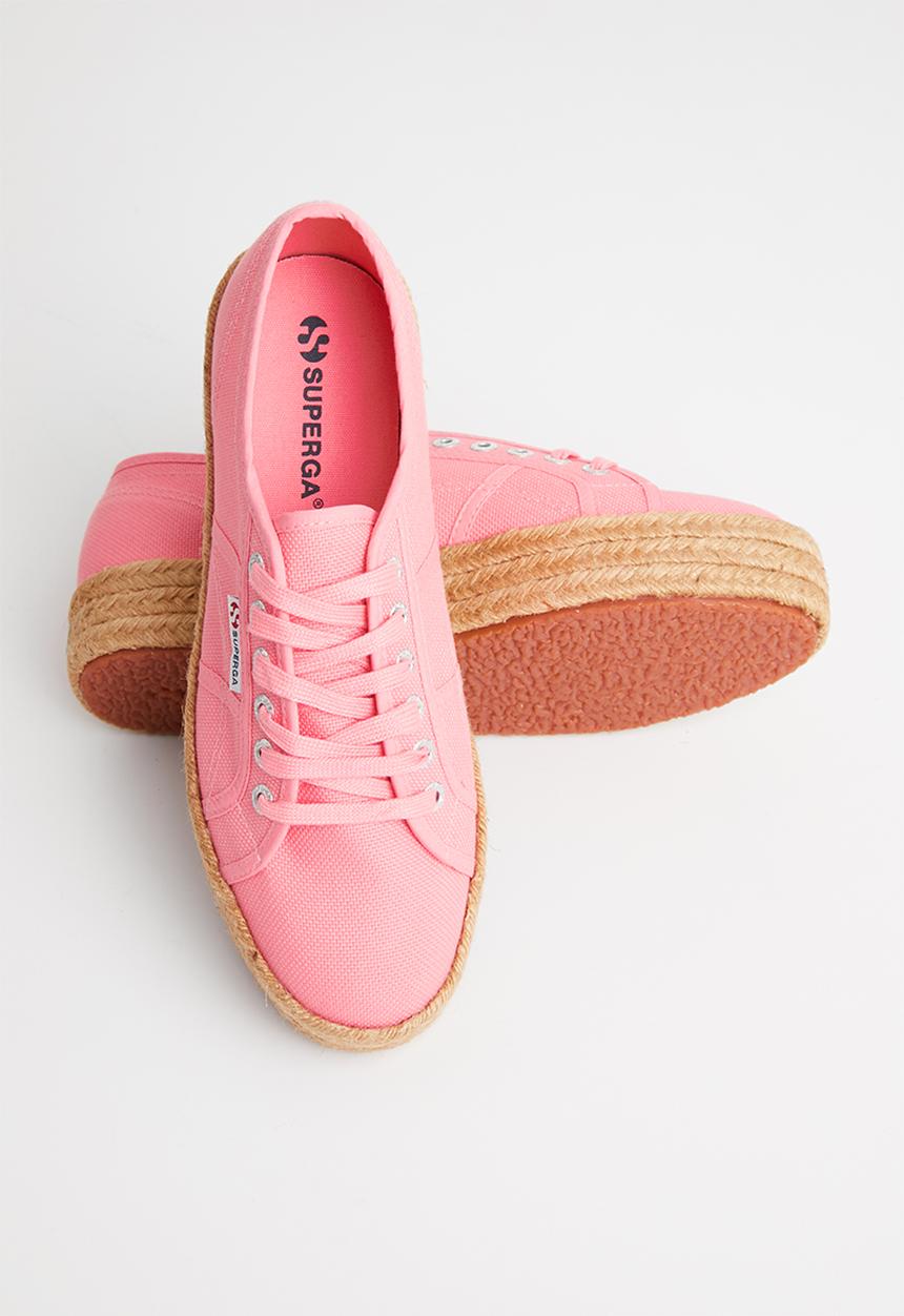 SUPERGA - 2730 Rope mid platform - pink geranium