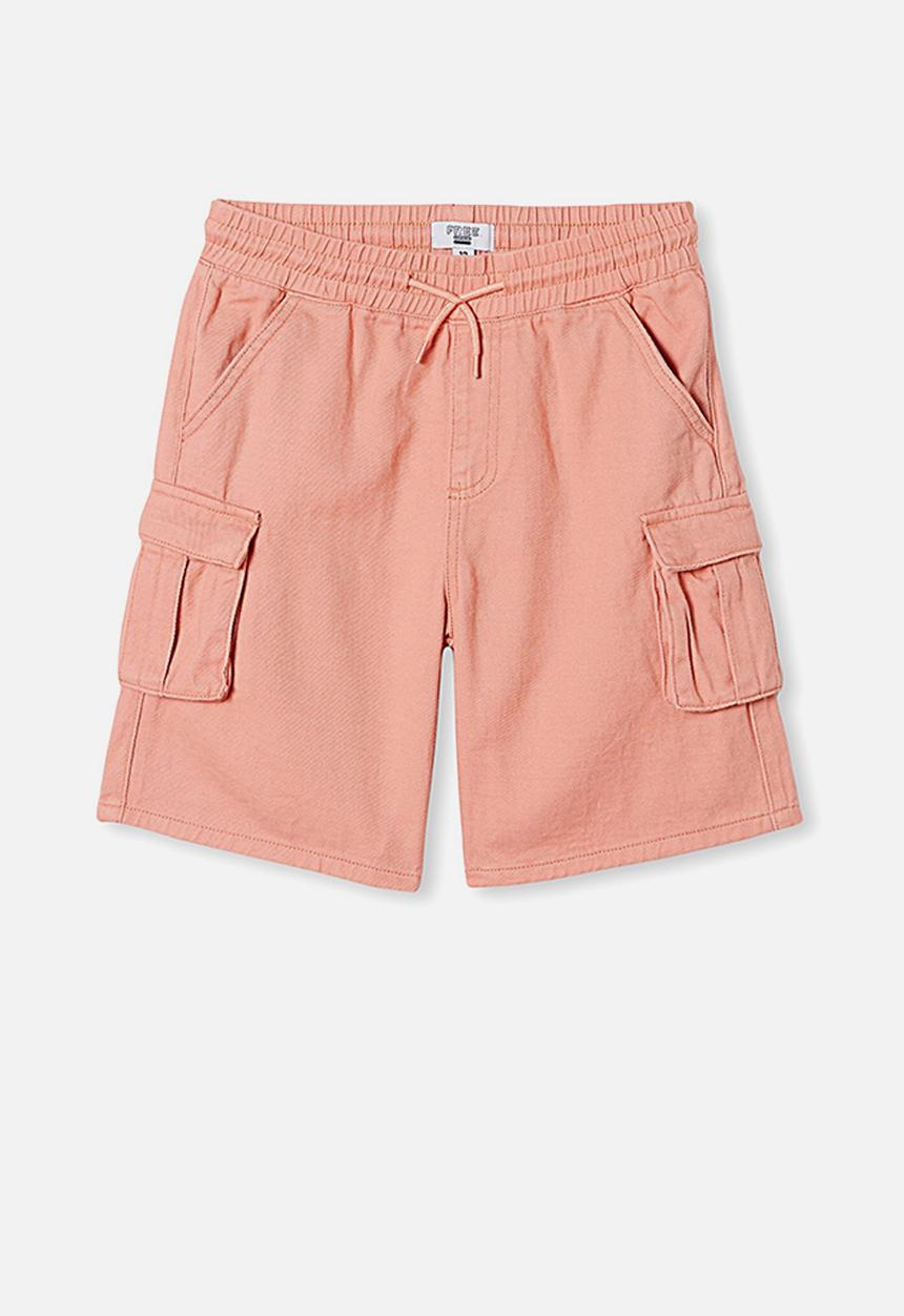 Free by Cotton On - Charlie cargo short - smoked salmon