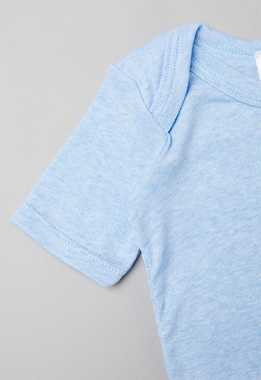 Pop Candy - 2 Pack short sleeve body vests - blue & white