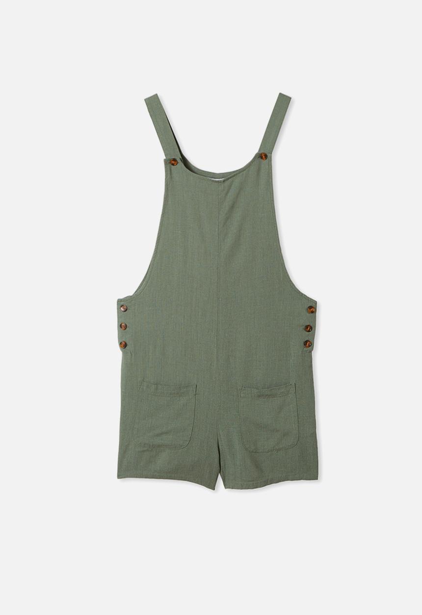 Free by Cotton On - Ava overall - swag green