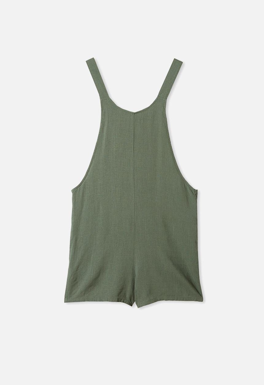 Free by Cotton On - Ava overall - swag green