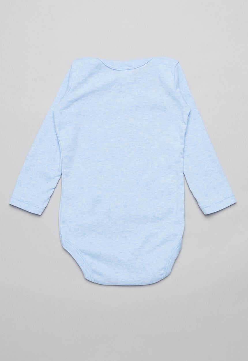 Pop Candy - 2 Pack long sleeve body vest - blue & white