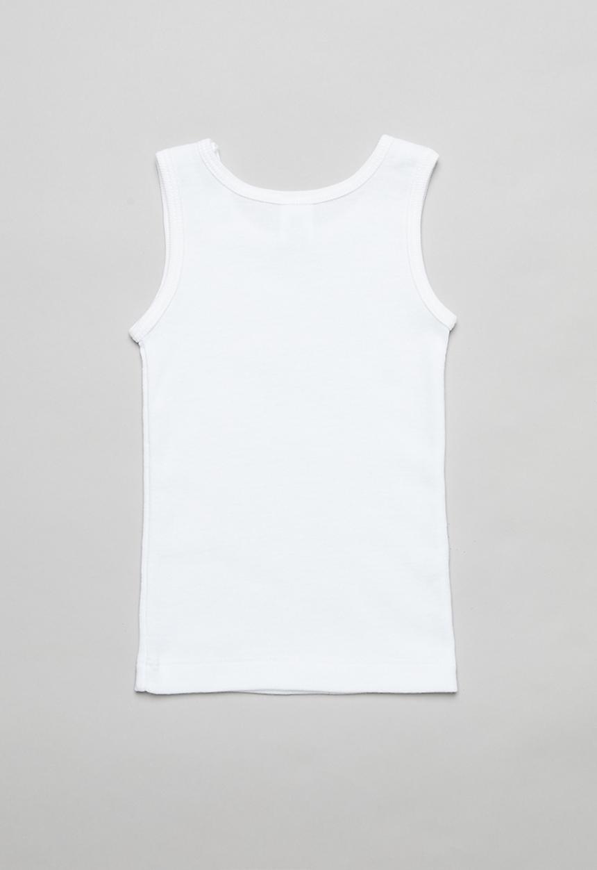 Pop Candy - 3 Pack sleeveless vests - white