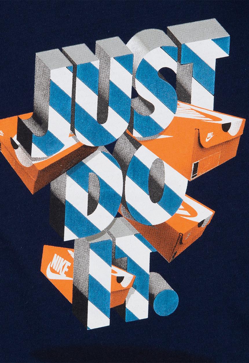Nike - Nike boys jdi shoebox shorts sleeve tee - midnight navy