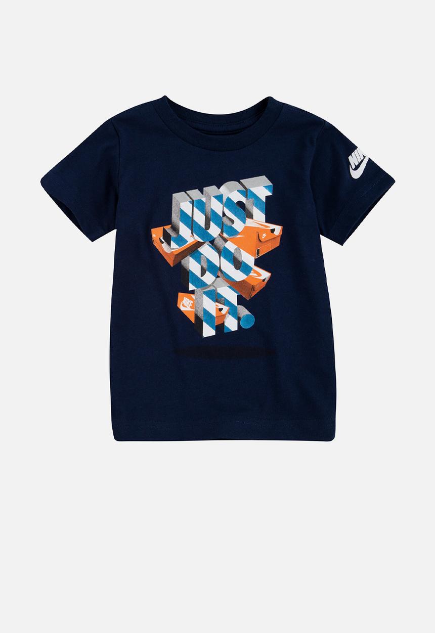 Nike - Nike boys jdi shoebox shorts sleeve tee - midnight navy