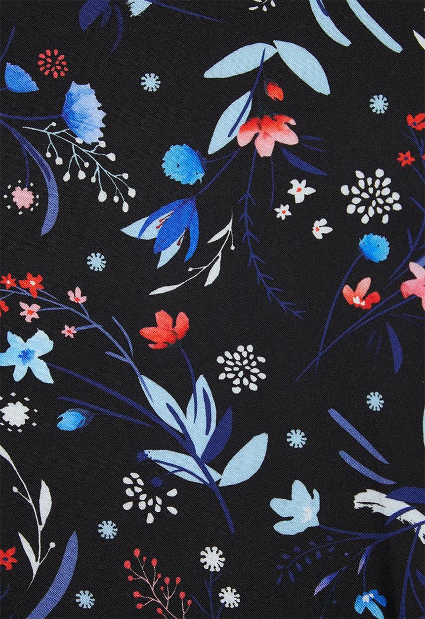 Superbalist - Short robe - black based  floral