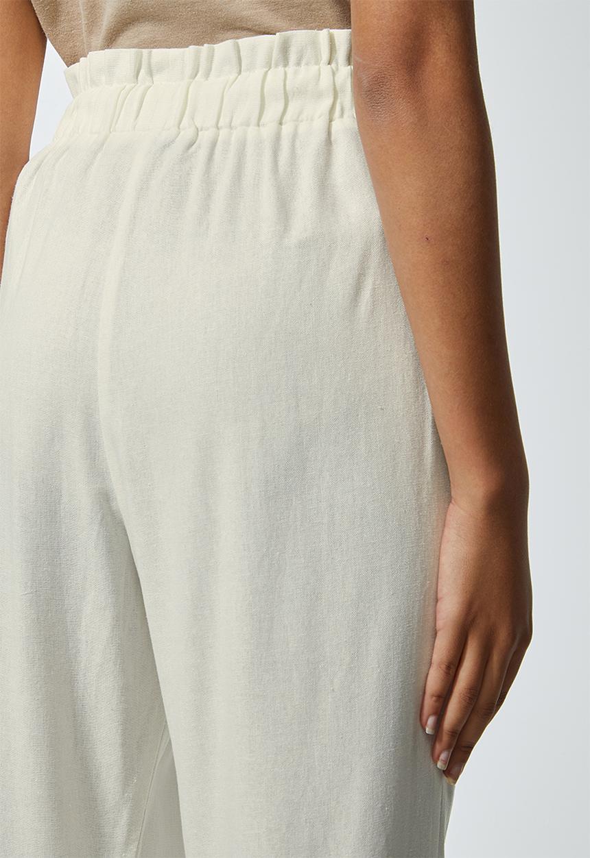 Superbalist - Linen blend paperbag pants - white