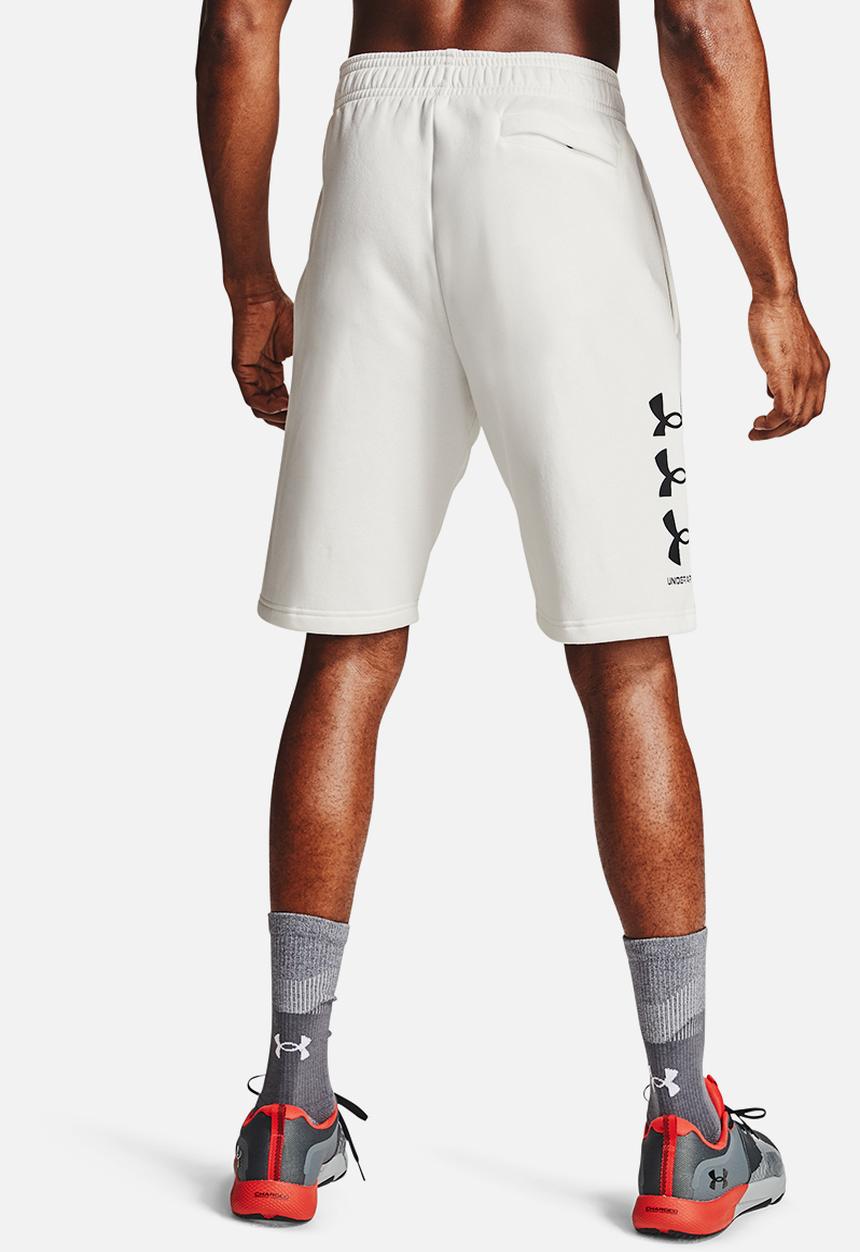 Under Armour - UA rival fleece multilogo short - black & white