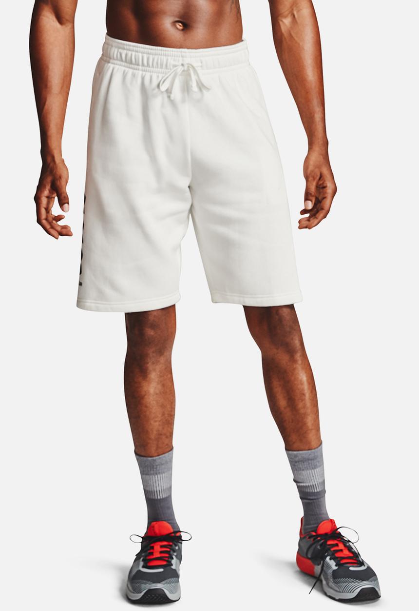Under Armour - UA rival fleece multilogo short - black & white