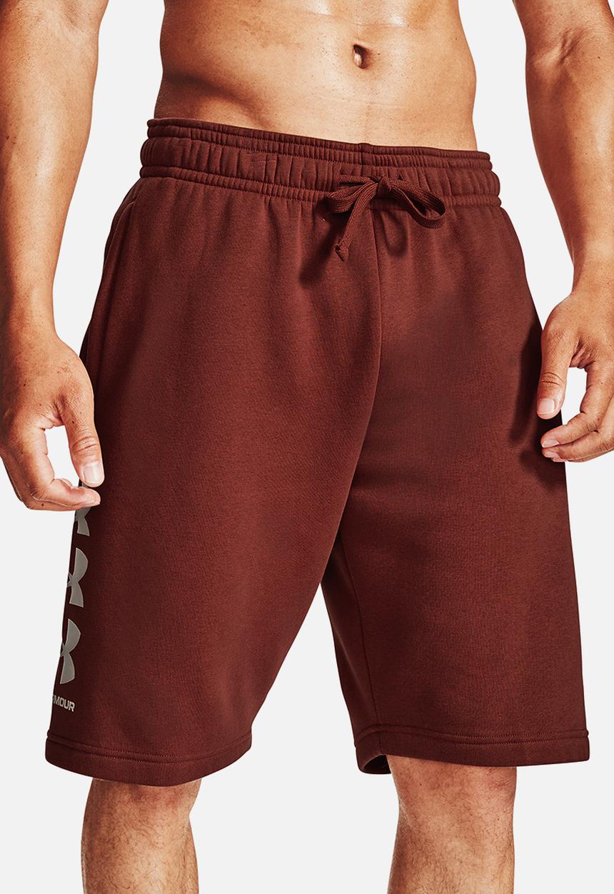 Under Armour - UA rival fleece multilogo short - red