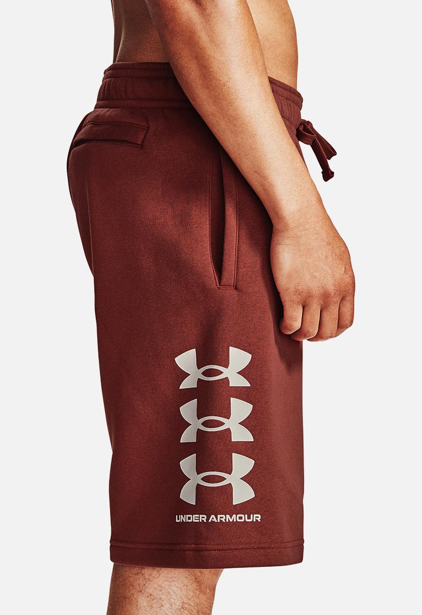 Under Armour - UA rival fleece multilogo short - red