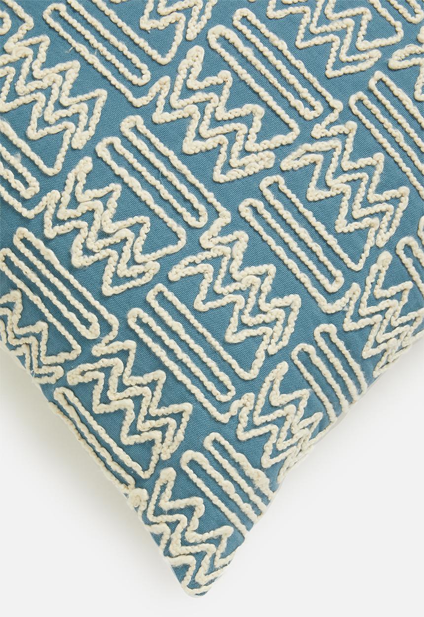 Sixth Floor - Kian cushion cover - blue heaven 