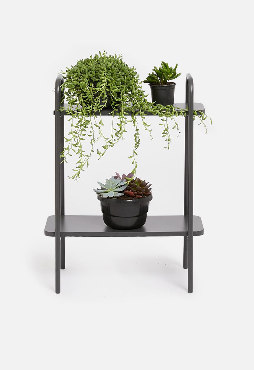 H&S - Rectangular plant rack - dark grey
