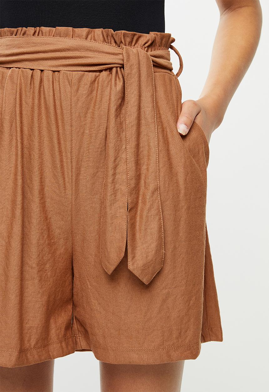 MANGO - Shorts diamante - brown