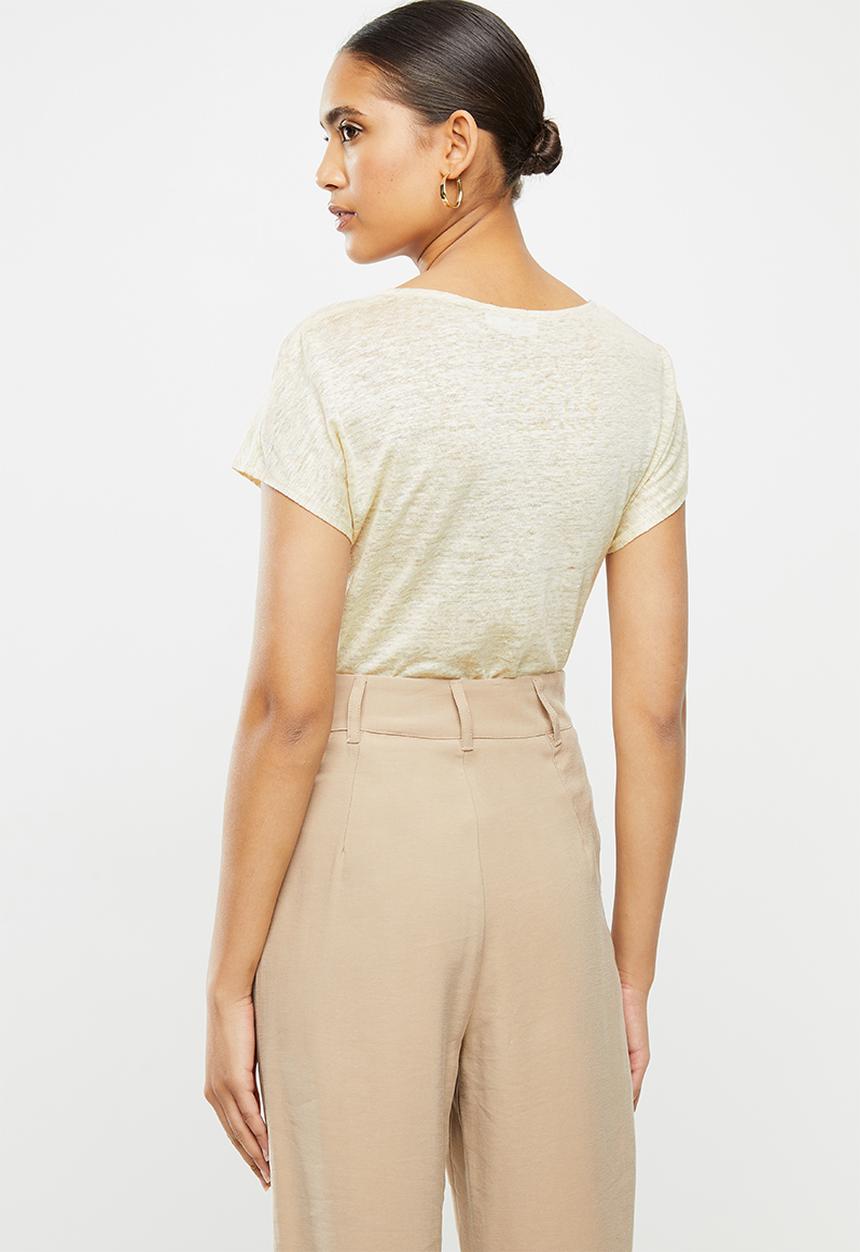MANGO - Linito T-shirt - neutral
