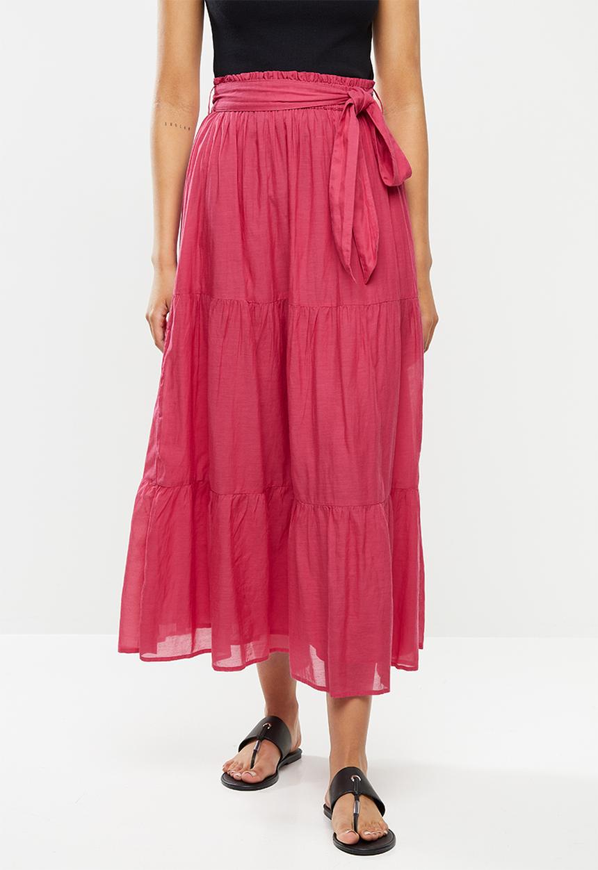 MANGO - Skirt soli - pink