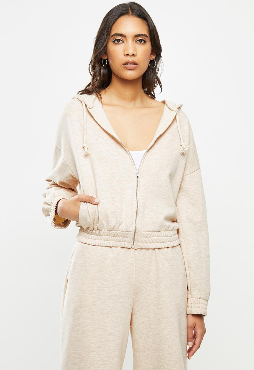 Me&B - Zip-through track top - beige 