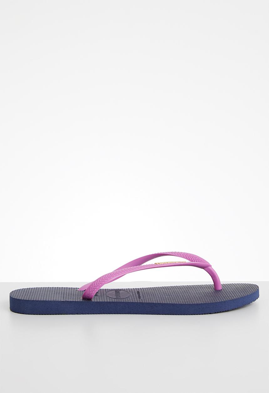 Havaianas - Slim logo pop-up - navy & pink