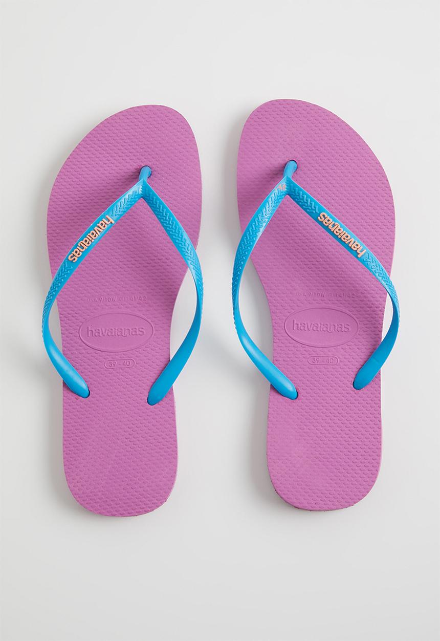 Havaianas - Slim logo pop-up - pink & blue
