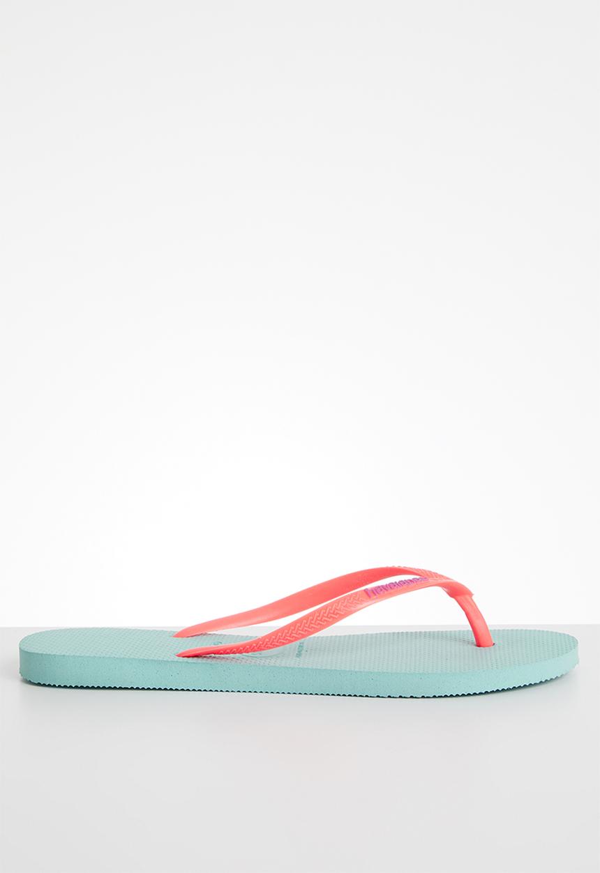 Havaianas - Slim logo pop-up - blue & pink