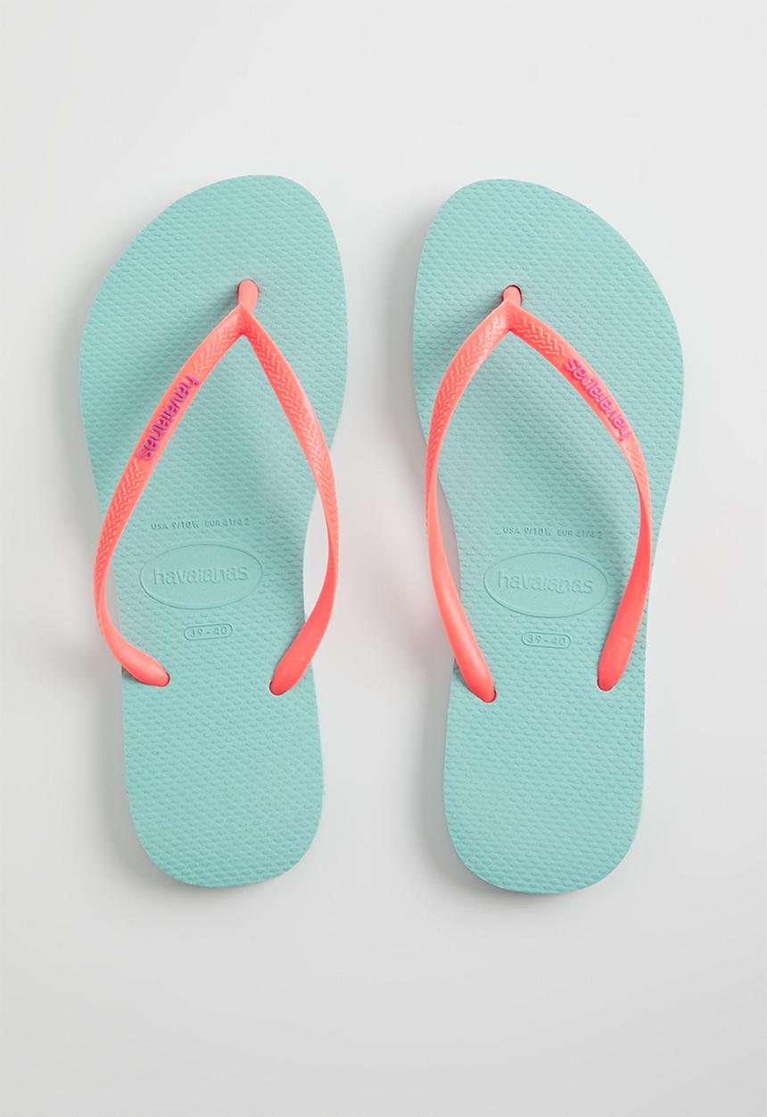 Havaianas - Slim logo pop-up - blue & pink