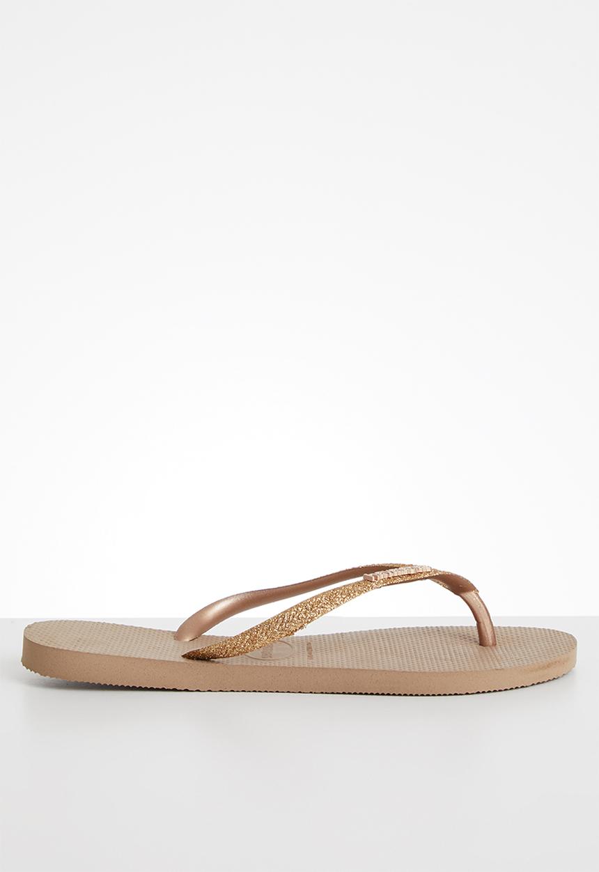 Havaianas - Slim glitter - rose gold