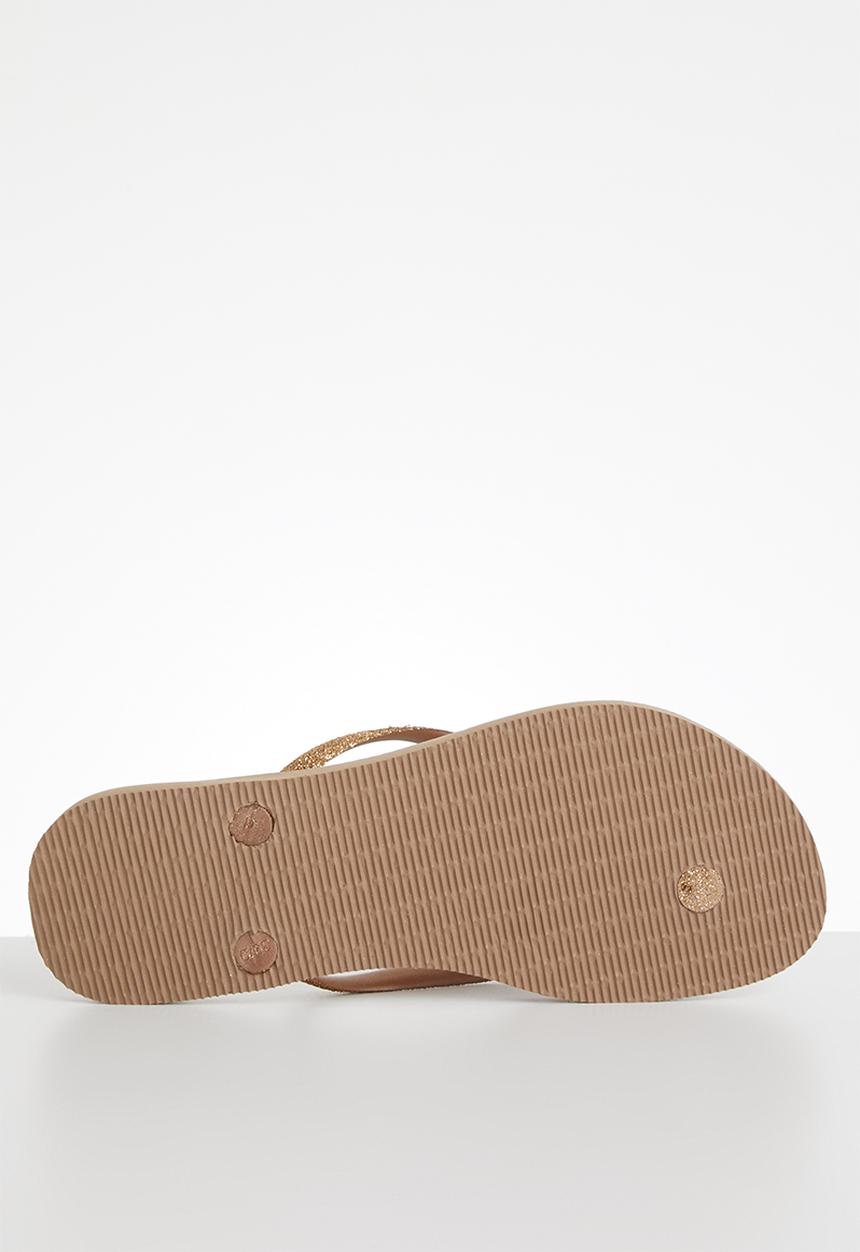 Havaianas - Slim glitter - rose gold