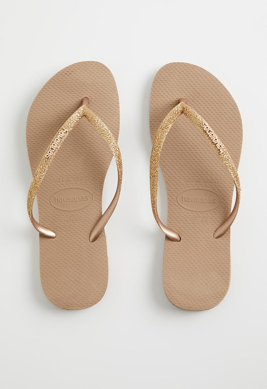 Havaianas - Slim glitter - rose gold