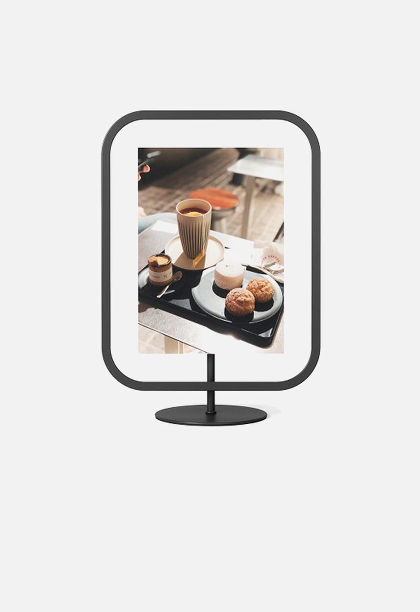 Umbra - Infinity square photo display - black