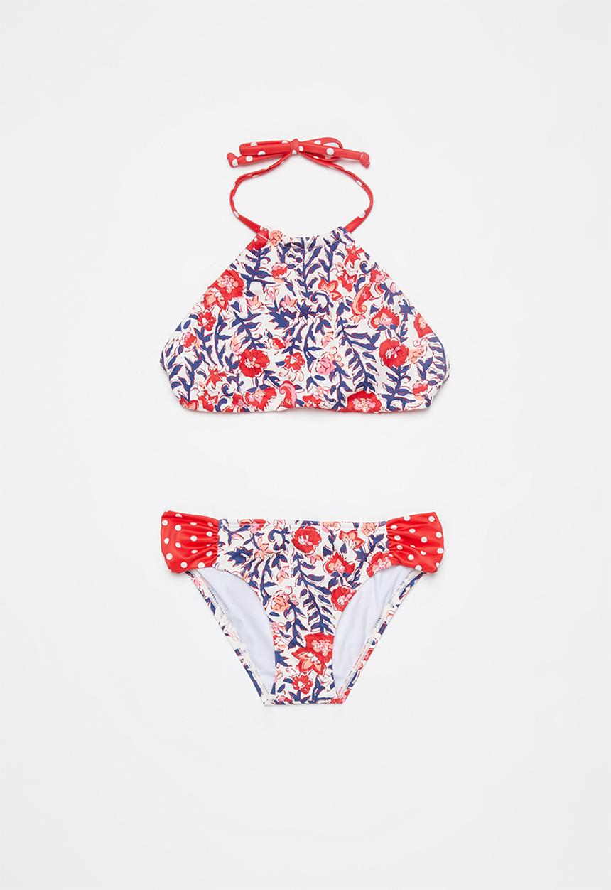 Billabong  - Free babe hi neck bikini set - multi