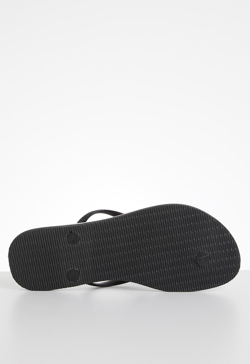 Havaianas - Slim animal floral - black