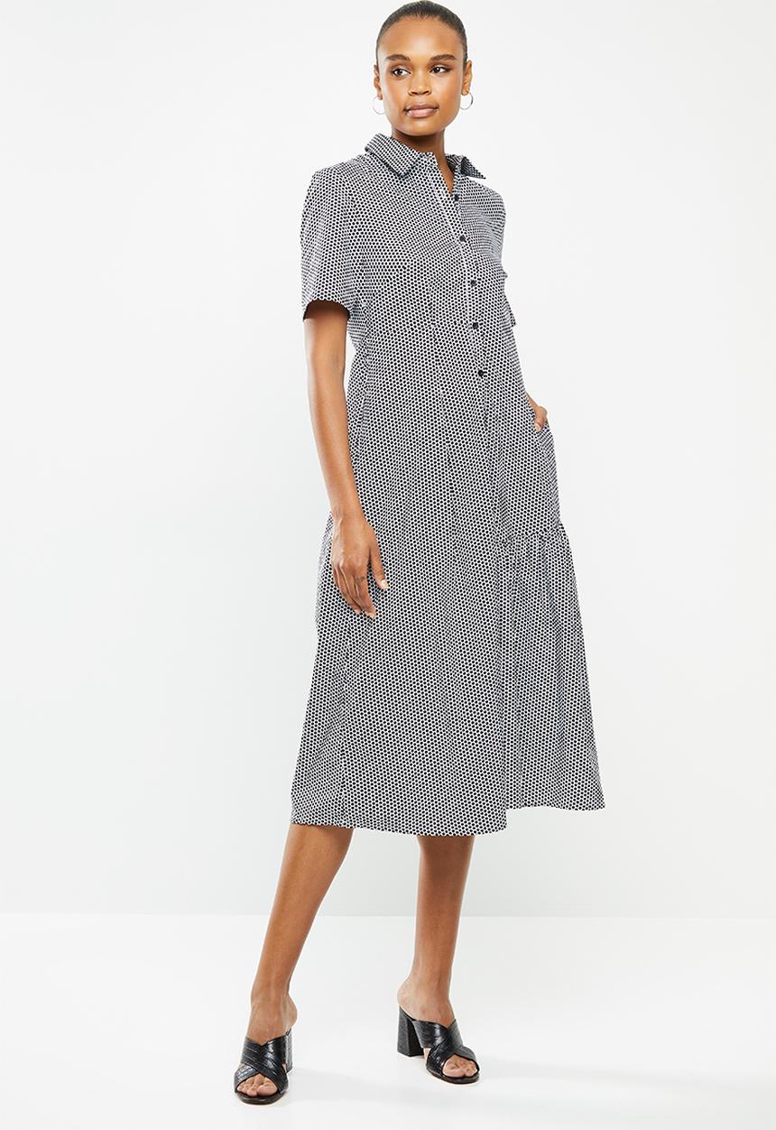 AMANDA LAIRD CHERRY - Kuhlanga dress - black & white