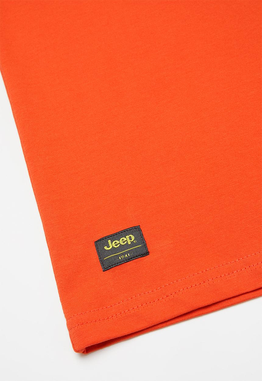 JEEP - Parker boys short sleeve graphic print tee - orange
