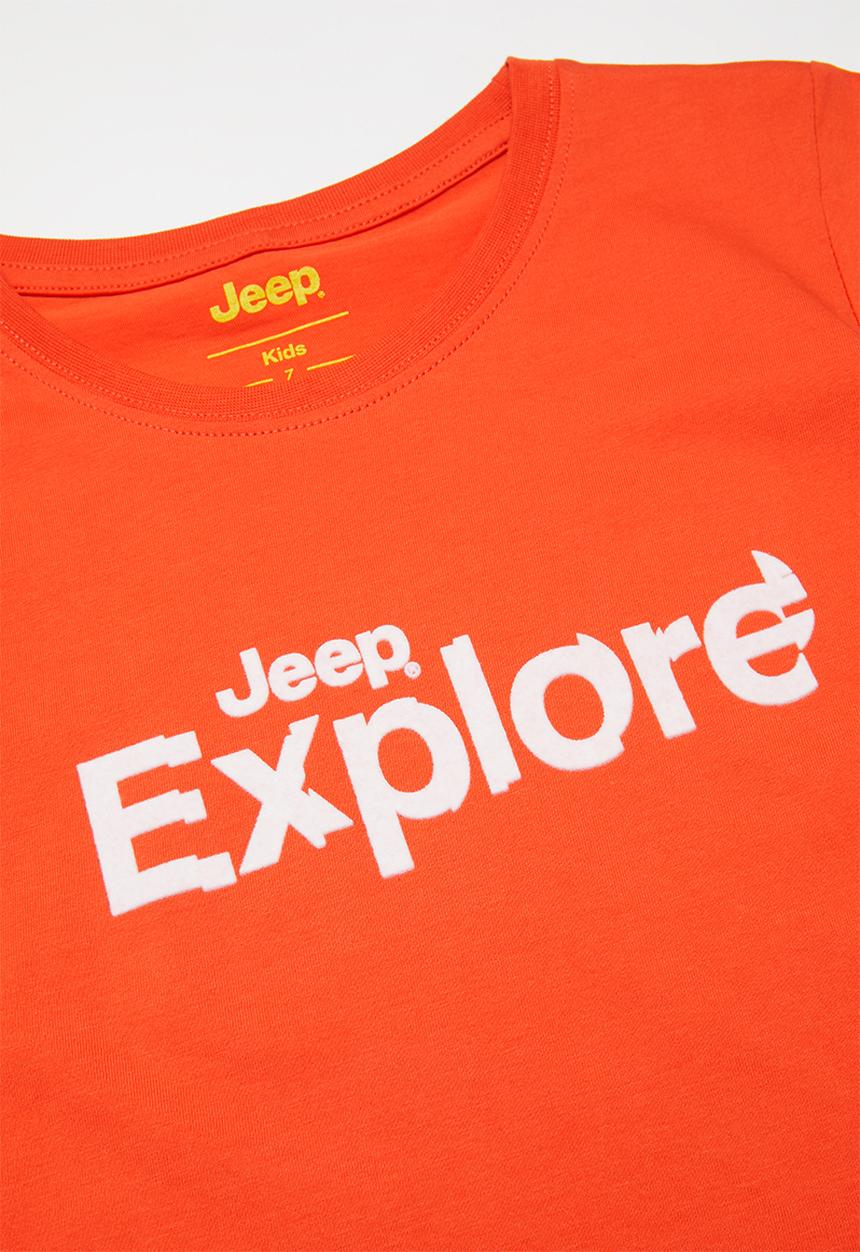 JEEP - Parker boys short sleeve graphic print tee - orange