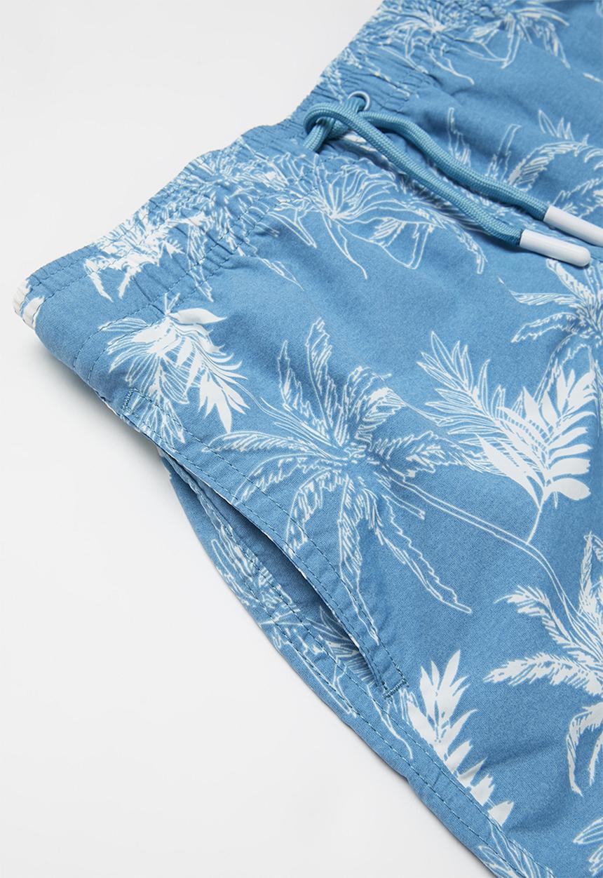 JEEP - Elasticated aop swimshorts - navy