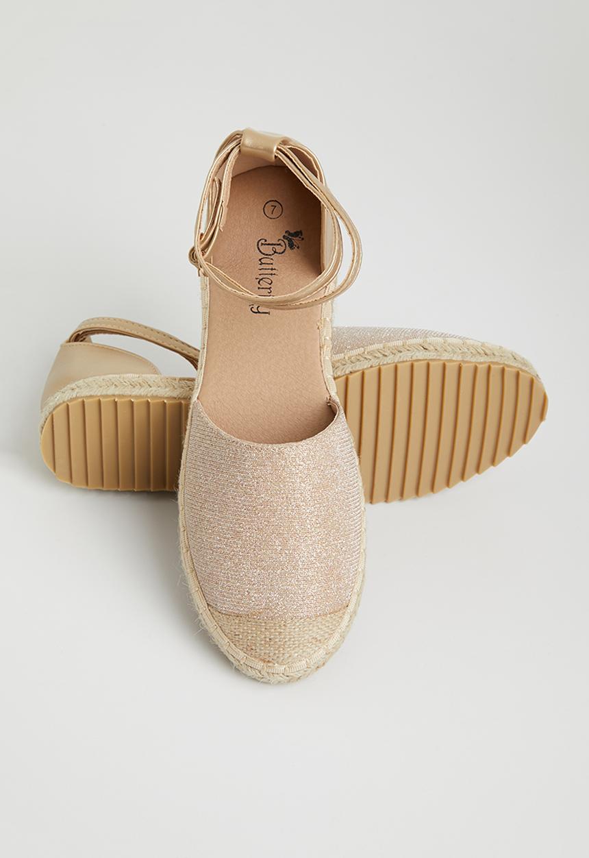 Butterfly Feet - Karla espadrille - rose gold