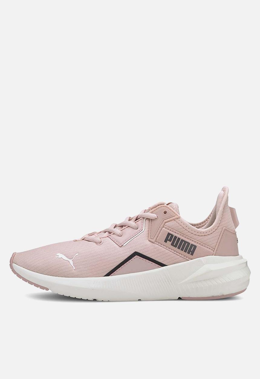 PUMA - Platinum shimmer trainers - peachskin & puma black