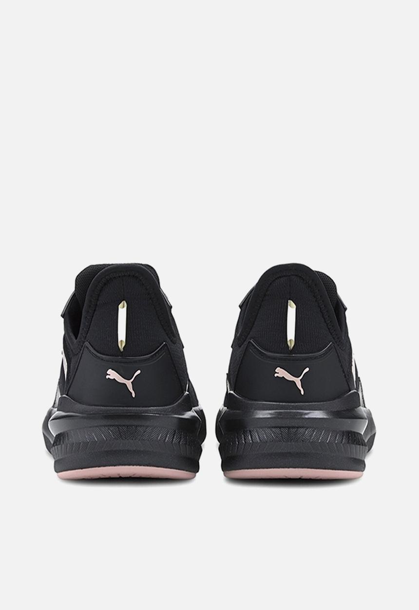 PUMA - Platinum shimmer trainers - puma black & peachskin