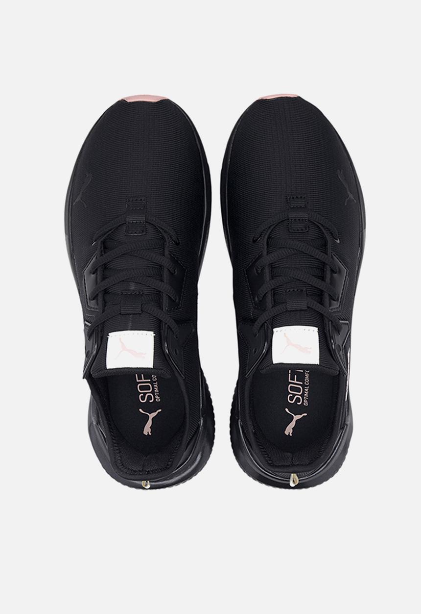 PUMA - Platinum shimmer trainers - puma black & peachskin