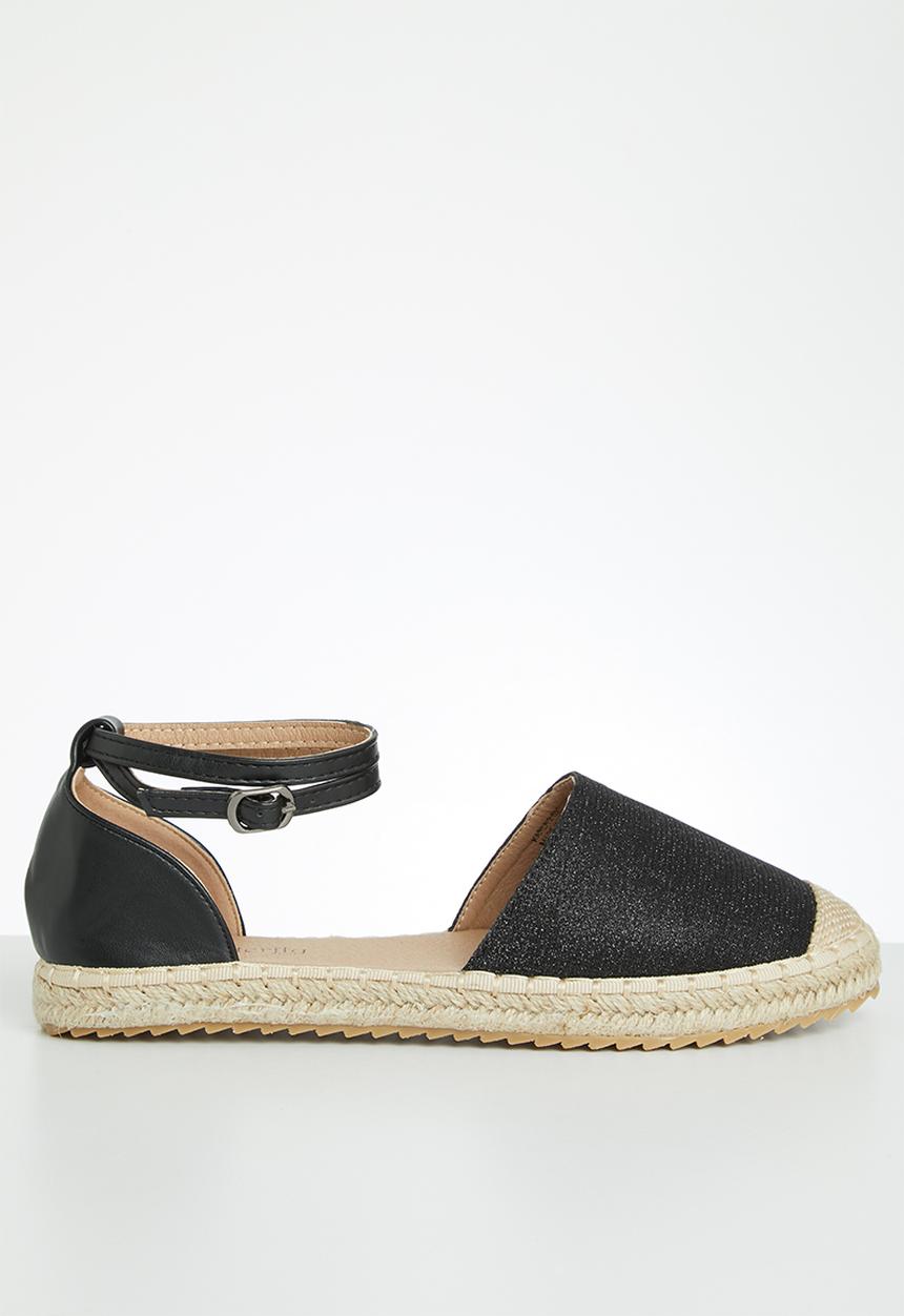 Butterfly Feet - Karla espadrille - black
