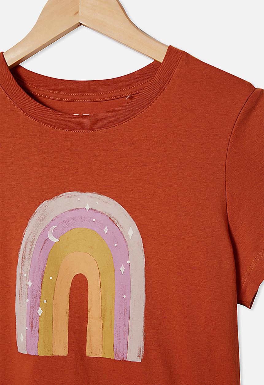 Free by Cotton On - Girls classic short sleeve tee - roasted almond