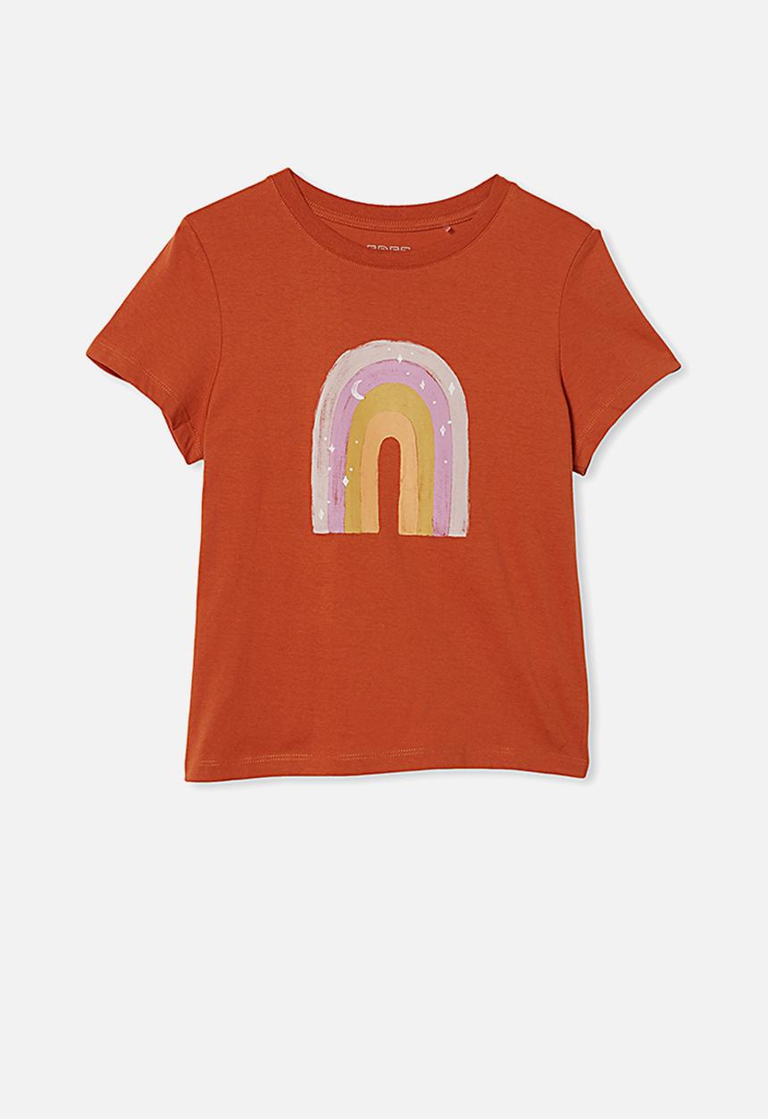 Free by Cotton On - Girls classic short sleeve tee - roasted almond
