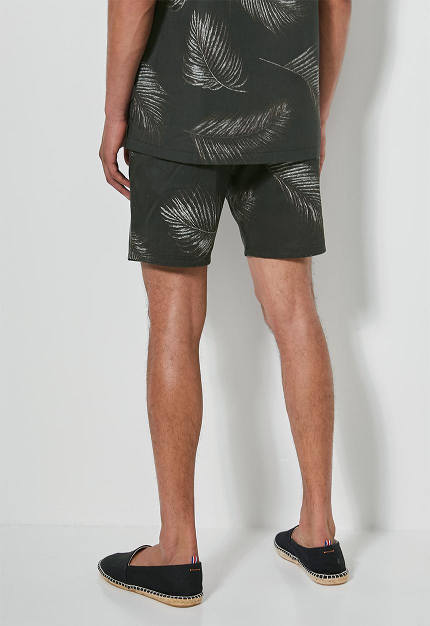Superbalist - Deco pattern chino short - black