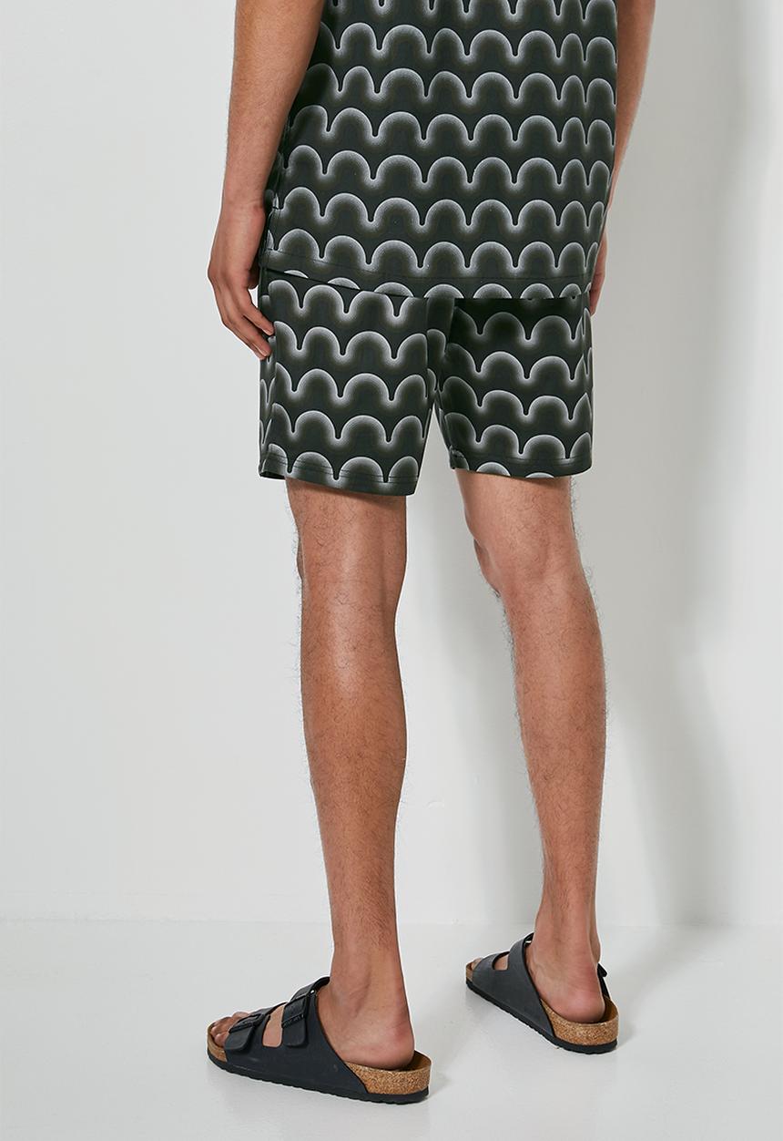Superbalist - Deco pattern chino short - charcoal 