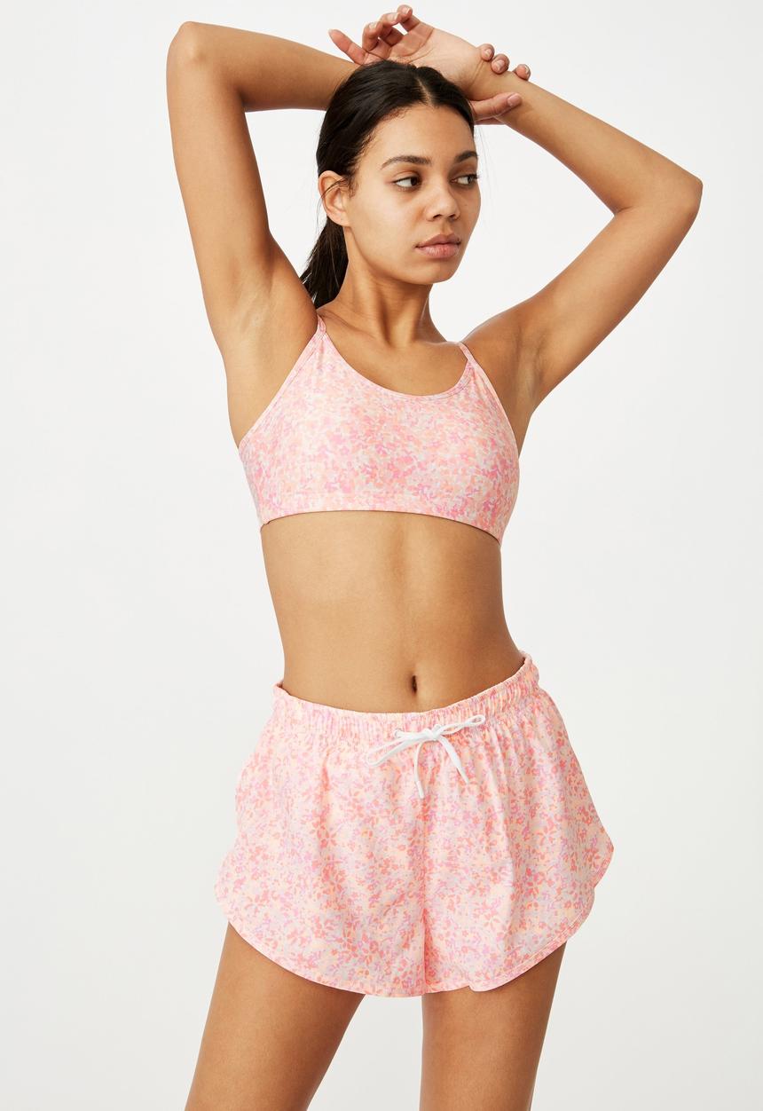 Cotton On - Move jogger short - ditsy camo pink