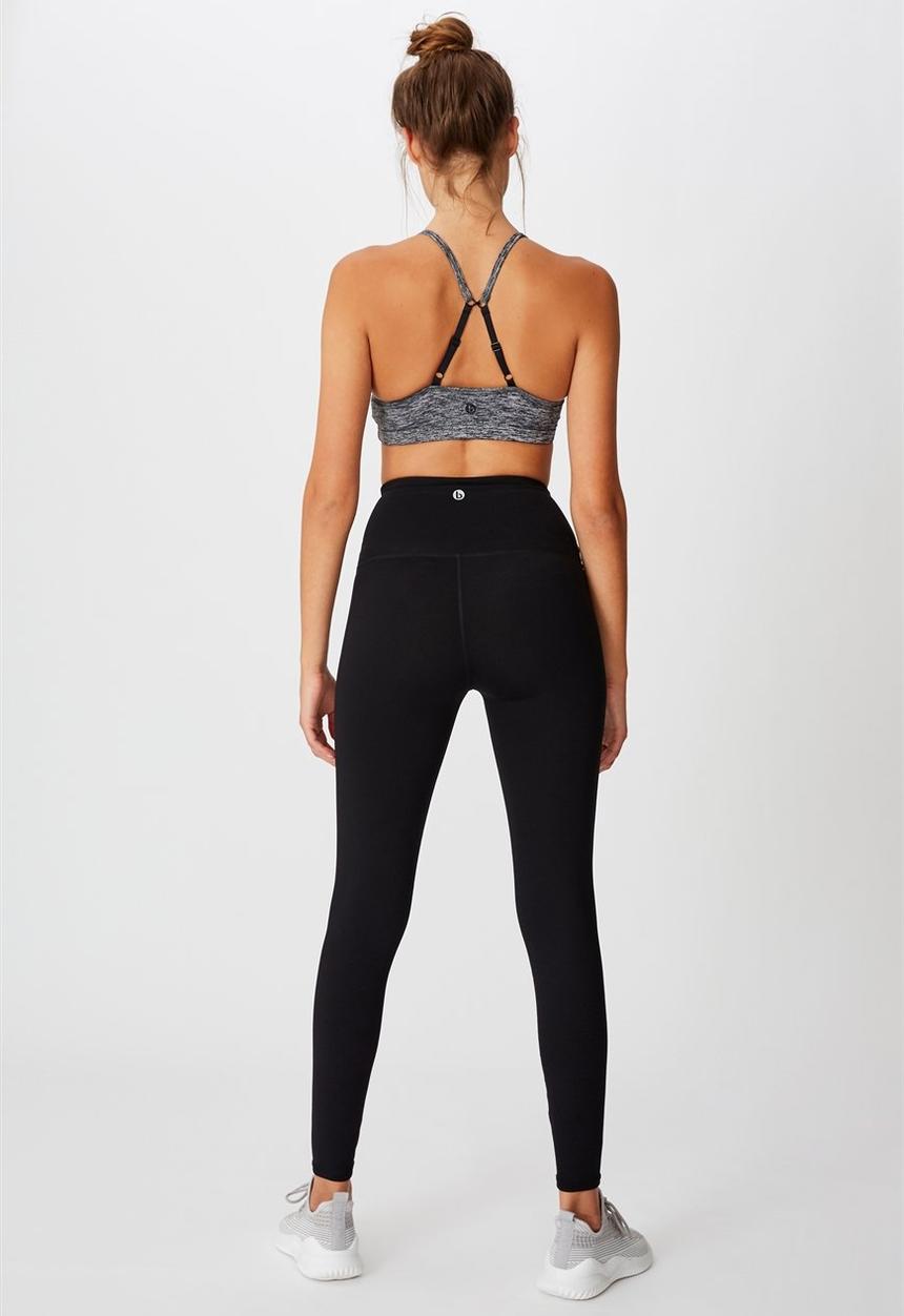 Cotton On - Active high waist core tight - core black