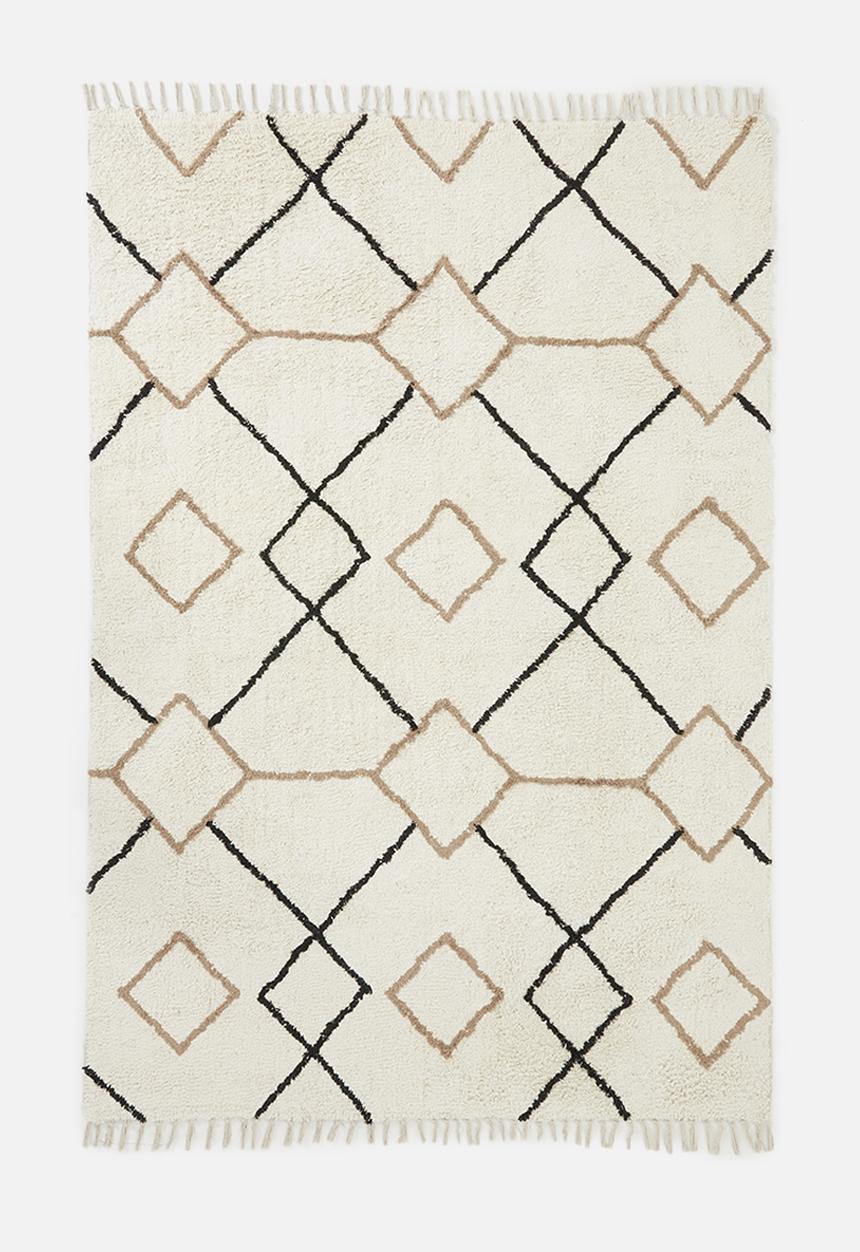 Sixth Floor - Atacama tufted rug - natural & black